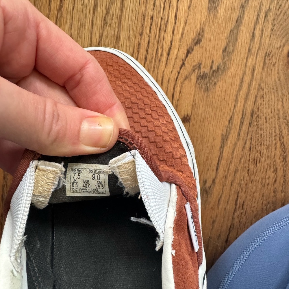 Vans Women's Slip-On Sneakers in Rust Brown - Picture 2 of 7
